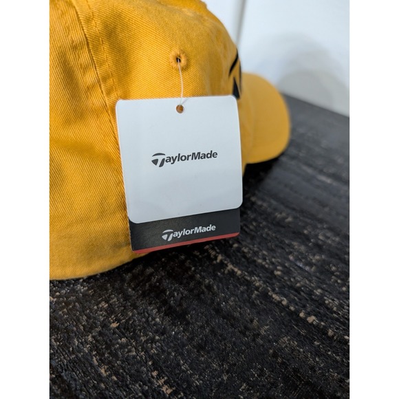 Taylor Made Hat L/XL Yellow Black R7 Golf Club Baseball Hat Cap Adult NWT RARE - Picture 4 of 9